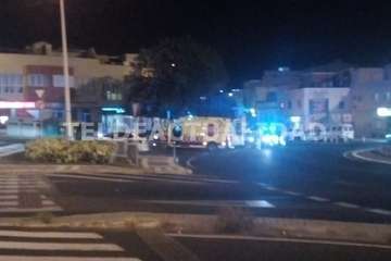 Atropello de un joven motorista en la rotonda de El Calero (Telde)/TA,